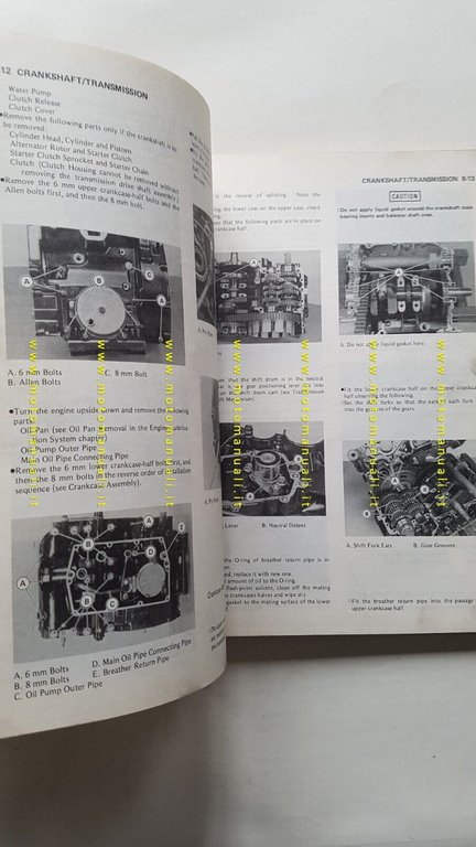 Kawasaki 454 LTD 1984 manuale officina INGLESE originale Workshop Manual