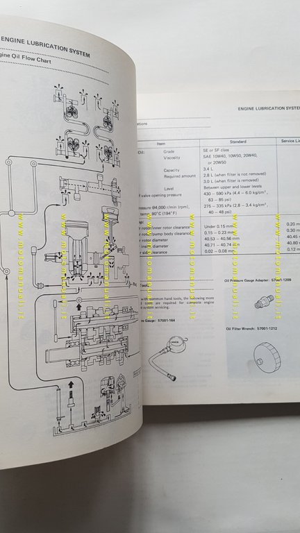 Kawasaki 454 LTD 1984 manuale officina INGLESE originale Workshop Manual