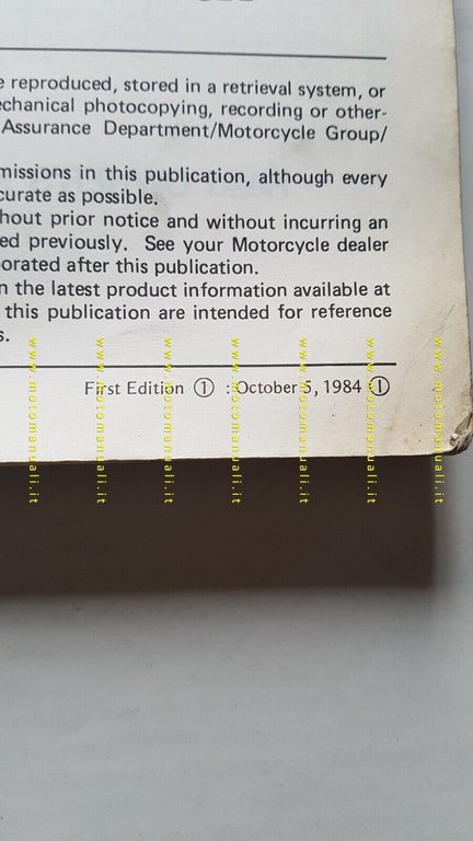 Kawasaki 454 LTD 1984 manuale officina INGLESE originale Workshop Manual