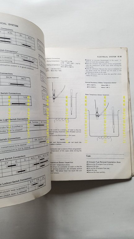 Kawasaki 454 LTD 1984 manuale officina INGLESE originale Workshop Manual