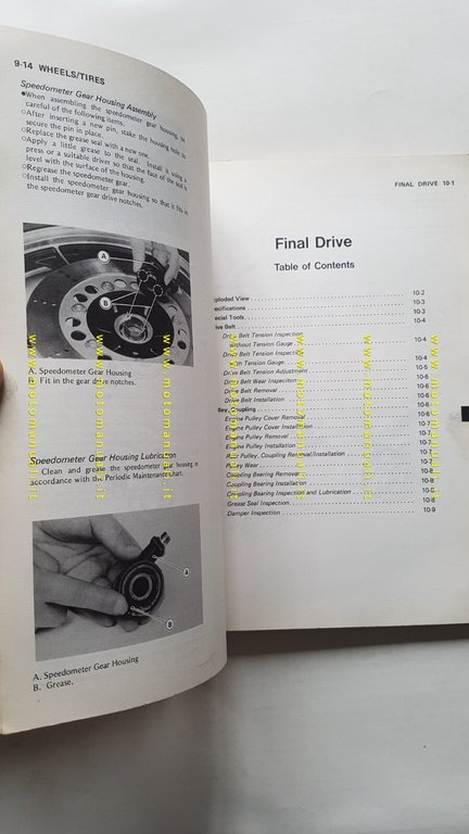 Kawasaki 454 LTD 1984 manuale officina INGLESE originale Workshop Manual