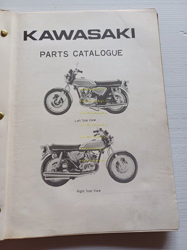 Kawasaki 500 H-1 B 1971 catalogo ricambi originale spare parts …