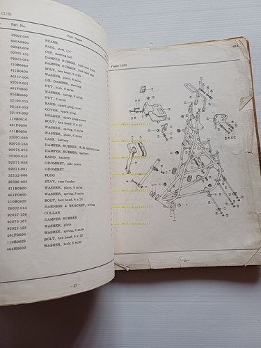 Kawasaki 500 H1 E - F 1973-74 catalogo ricambi originale …