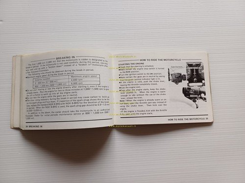 Kawasaki 500 H1-F 1974 manuale uso manutenzione libretto originale owners …