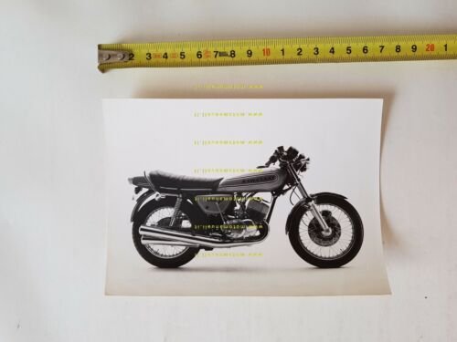 Kawasaki 500 Mach III H1 1973 foto cartella stampa originale …