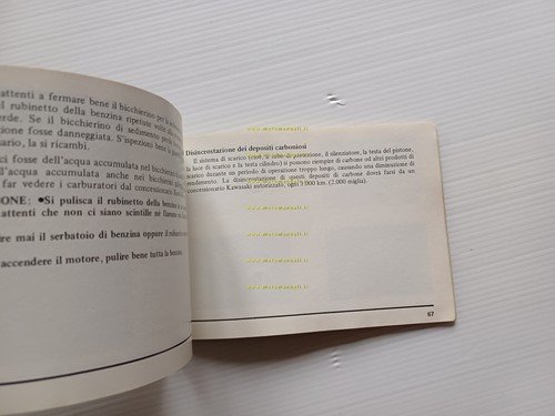 Kawasaki 750 H2-B 1973 manuale uso manutenzione originale italiano