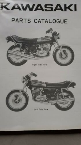 KAWASAKI 750 H2-B 1974 catalogo ricambi originale spare parts catalogue