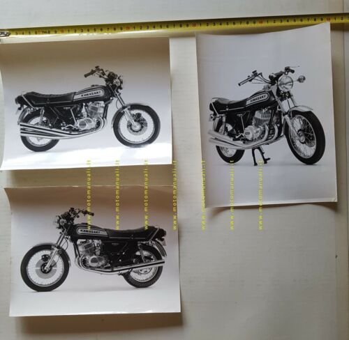 Kawasaki 750 Mach IV H2 1974 lotto 3 foto cartella …