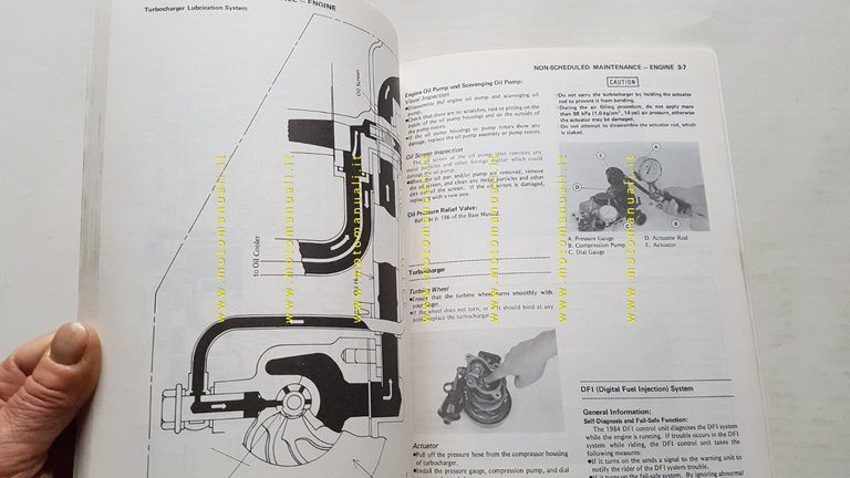 KAWASAKI 750 Turbo 1983 manuale officina INGLESE -AGGIORNAMENTO KZ 750-originale