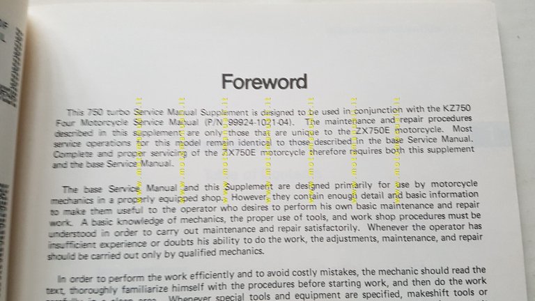 KAWASAKI 750 Turbo 1983 manuale officina INGLESE -AGGIORNAMENTO KZ 750-originale