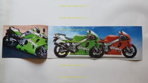 Kawasaki 750 ZX-7R ZX-7RR Ninja 1996 depliant italiano originale