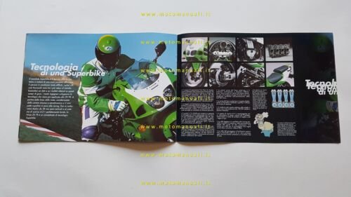 Kawasaki 750 ZX-7R ZX-7RR Ninja 1996 depliant italiano originale