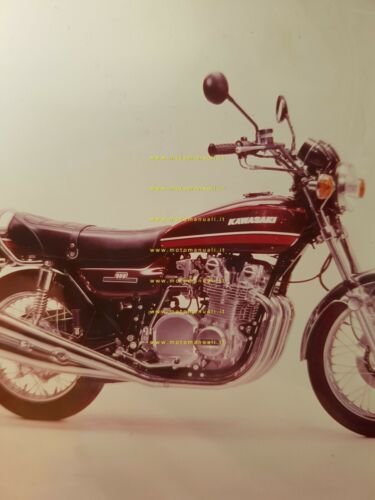 Kawasaki 900 Super 4 Z1 1973 positivo originale no depliant