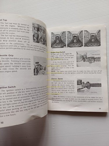 Kawasaki 900 Z1-A 1973 manuale uso manutenzione libretto originale inglese
