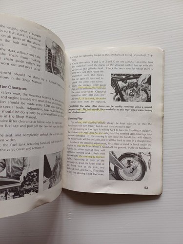 Kawasaki 900 Z1-A 1973 manuale uso manutenzione libretto originale inglese