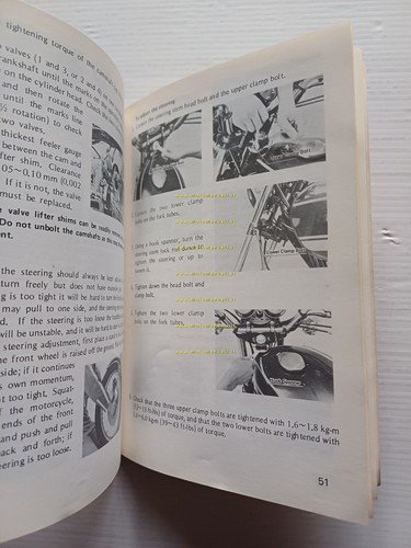 Kawasaki 900 Z1-B 1975 manuale uso manutenzione libretto originale inglese