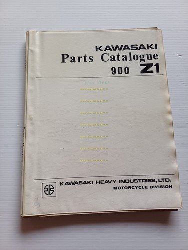 Kawasaki 900 Z1 Super 4 Testa Nera 1972 catalogo ricambi …