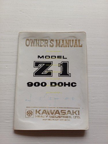 Kawasaki 900 Z1 Testanera 1972 manuale uso manutenzione INGLESE originale
