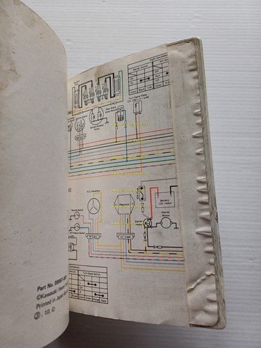 Kawasaki 900 Z1 Testanera 1972 manuale uso manutenzione INGLESE originale