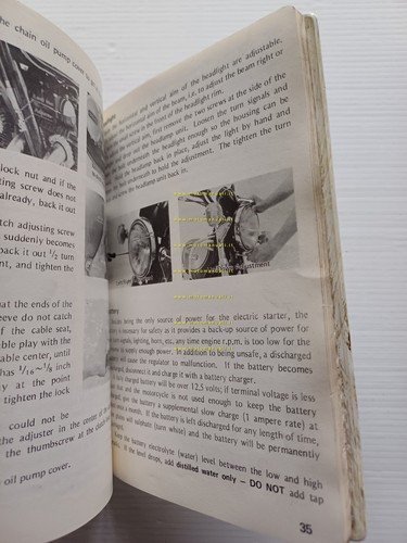 Kawasaki 900 Z1 Testanera 1972 manuale uso manutenzione INGLESE originale