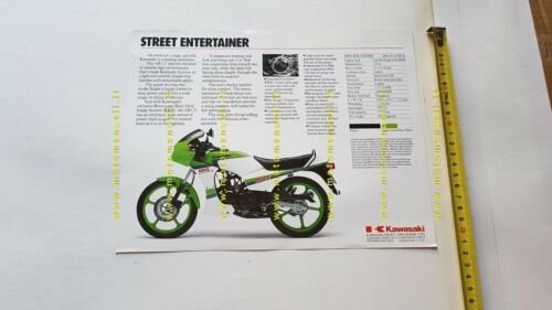 Kawasaki AR 125 1991 depliant originale INGLESE brochure ENGLISH