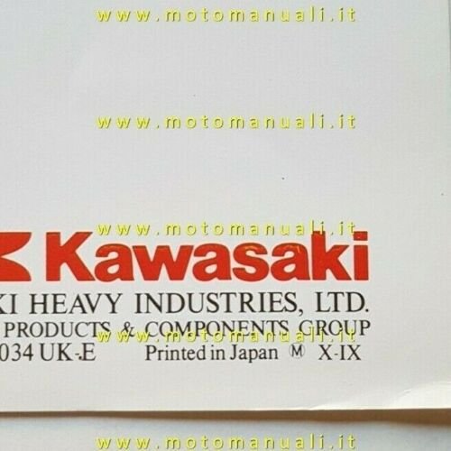 Kawasaki AR 125 1991 depliant originale INGLESE brochure ENGLISH