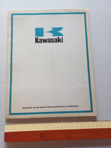 Kawasaki cartella stampa originale 1977 francese