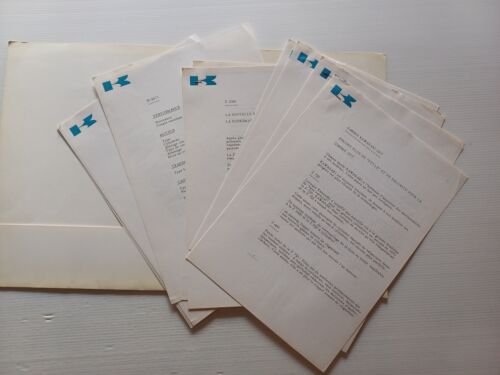 Kawasaki cartella stampa originale 1977 francese