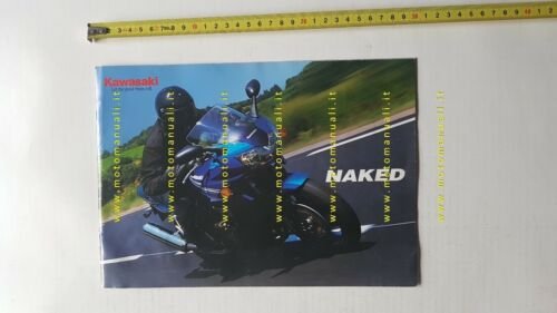 Kawasaki catalogo modelli Naked 2000 depliant ITALIANO originale moto brochure