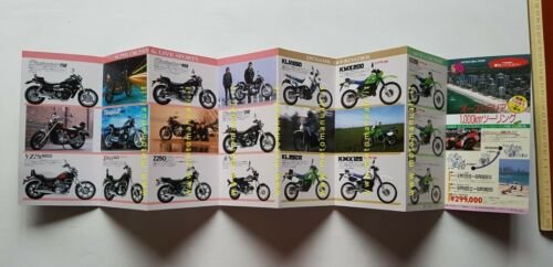 Kawasaki catalogo produzione modelli 1986 depliant ORIGINALE TESTO GIAPPONESE
