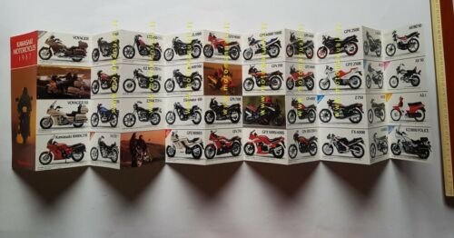Kawasaki catalogo produzione modelli 1987 depliant ORIGINALE moto INGLESE