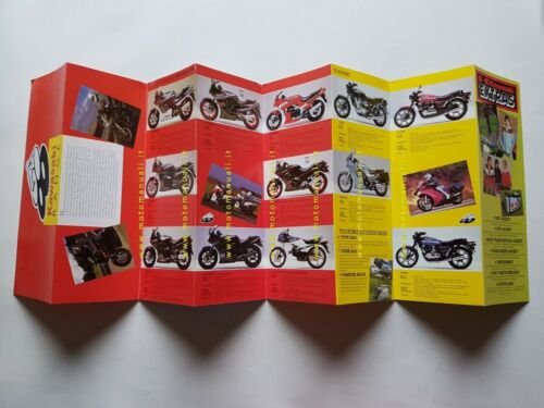 Kawasaki catalogo produzione modelli 1988 depliant ORIGINALE moto INGLESE