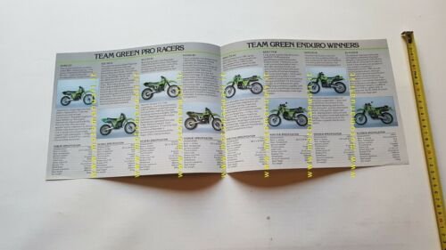 Kawasaki Cross Enduro 1982 depliant originale INGLESE brochure ENGLISH