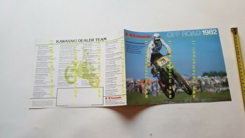 Kawasaki Cross Enduro 1982 depliant originale INGLESE brochure ENGLISH