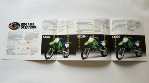 Kawasaki Cross Gamma Modelli 1988 depliant INGLESE originale motorcycle brochure