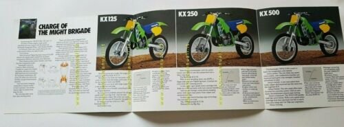 Kawasaki Cross Gamma Modelli 1989 depliant INGLESE originale motorcycle brochure