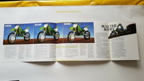 Kawasaki Cross Gamma Modelli 1990 depliant INGLESE originale motorcycle brochure