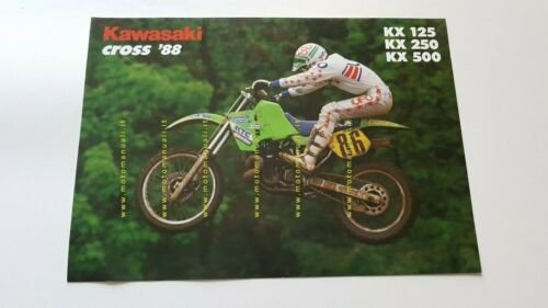 Kawasaki Cross Modelli 1988 depliant ITALIANO originale brochure