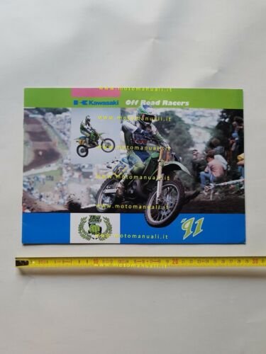 Kawasaki Cross Modelli 1991 depliant INGLESE originale brochure ENGLISH