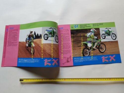 Kawasaki Cross Modelli 1991 depliant INGLESE originale brochure ENGLISH