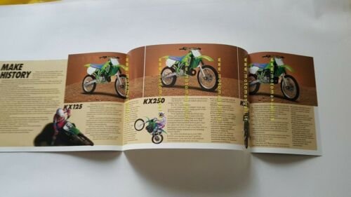 Kawasaki Cross Modelli 1991 depliant INGLESE originale brochure ENGLISH