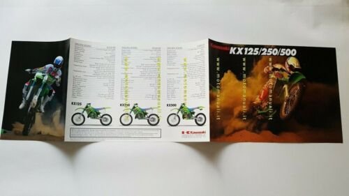 Kawasaki Cross Modelli 1991 depliant INGLESE originale brochure ENGLISH