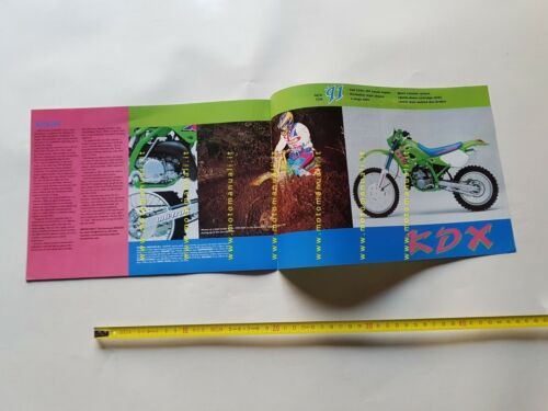 Kawasaki Cross Modelli 1991 depliant INGLESE originale brochure ENGLISH