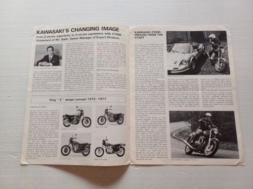 Kawasaki Cycle World presentazione Z 1000 - rivista aziendale originale …