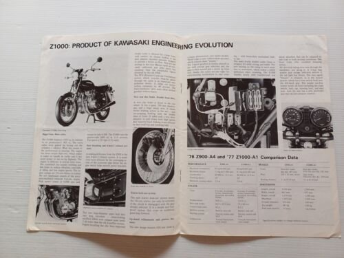 Kawasaki Cycle World presentazione Z 1000 - rivista aziendale originale …