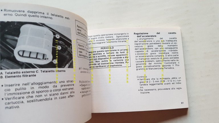 Kawasaki EL 250 1990 manuale uso manutenzione libretto originale ITALIANO