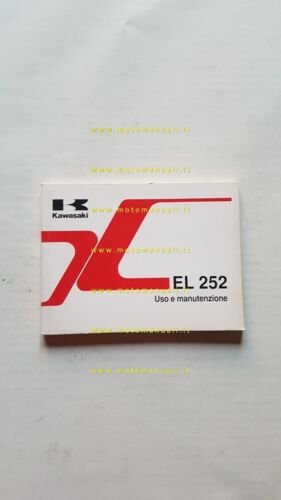 Kawasaki EL 252 1998 manuale uso manutenzione libretto originale ITALIANO