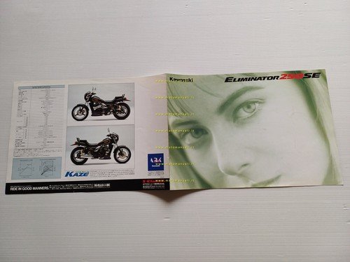 Kawasaki Eliminator 250 SE 1989-90 depliant GIAPPONESE originale
