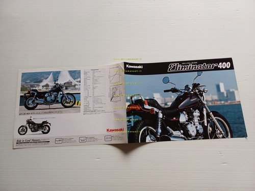 Kawasaki Eliminator 400 1987 depliant GIAPPONESE originale