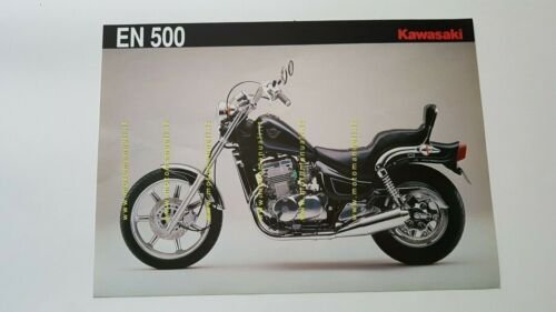 Kawasaki EN 500 1988 depliant ITALIANO moto originale brochure